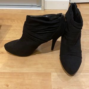 Guess Black Suede Booties